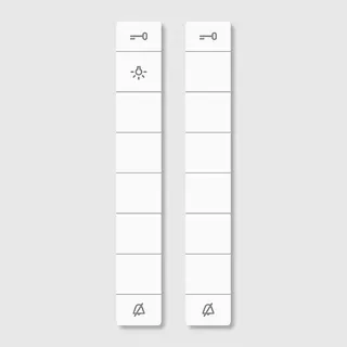 Siedle Schrifteinlage für Tastenfunktione zu HTC 811/HT 840/HTV 840 weiss