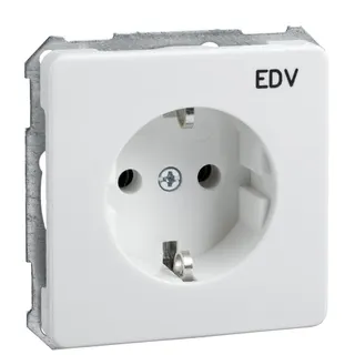 ELSO UP-Steckdoseneinsatz 205104 bedruckt EDV 16A reinweiß