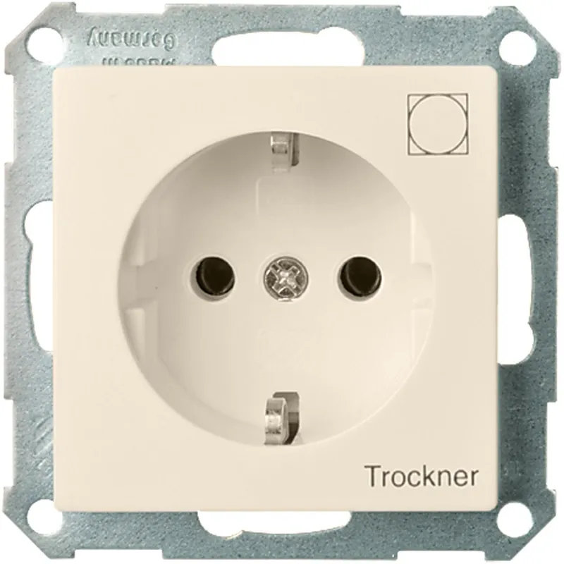 ELSO Steckdoseneinsatz 265134 bedruckt Trockner 16A JOY rw