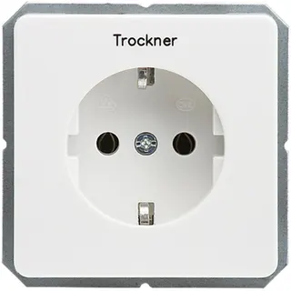 ELSO Steckdoseneinsatz 205134 bedruckt Trockner 16A reinweiß