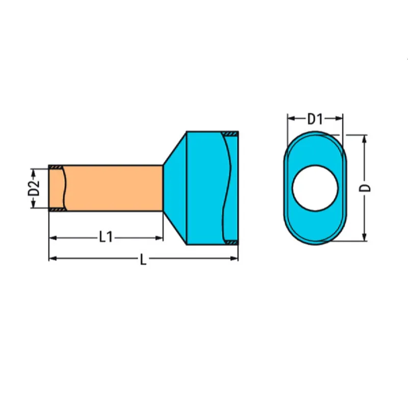WAGO Twin-Aderendhülse 2 x 1 mm? / AWG 2 x 18 rot 216-542