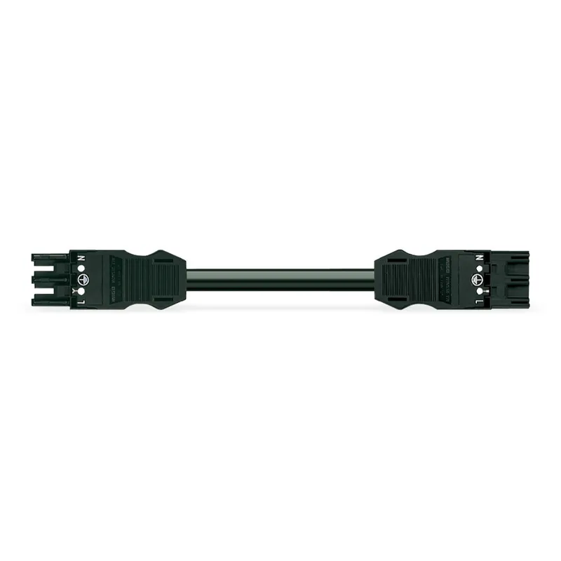 WAGO konfektionierte Verbindungsleitung Eca Buchse Stecker schwarz 771-9993/007-101