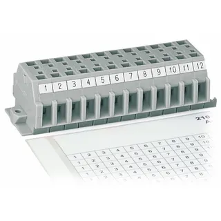 WAGO Beschriftungsstreifen als Bogen DIN A4 bedruckt weiß 210-333/600-103