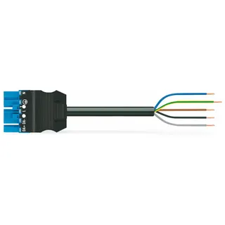 WAGO konfektionierte Anschlussleitung Eca Stecker/offenes Ende blau 771-9985/206-101