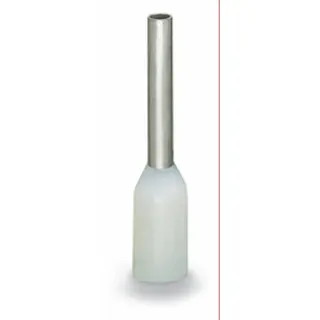 WAGO Aderendhülse Hülse für 0,5 mm? / AWG 20 mit Kunststoffkragen weiß 216-241