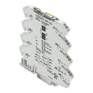 WAGO Trennverstärker Strom- und Spannungseingangssignal Versorgungsspannung DC 24 V 857-424