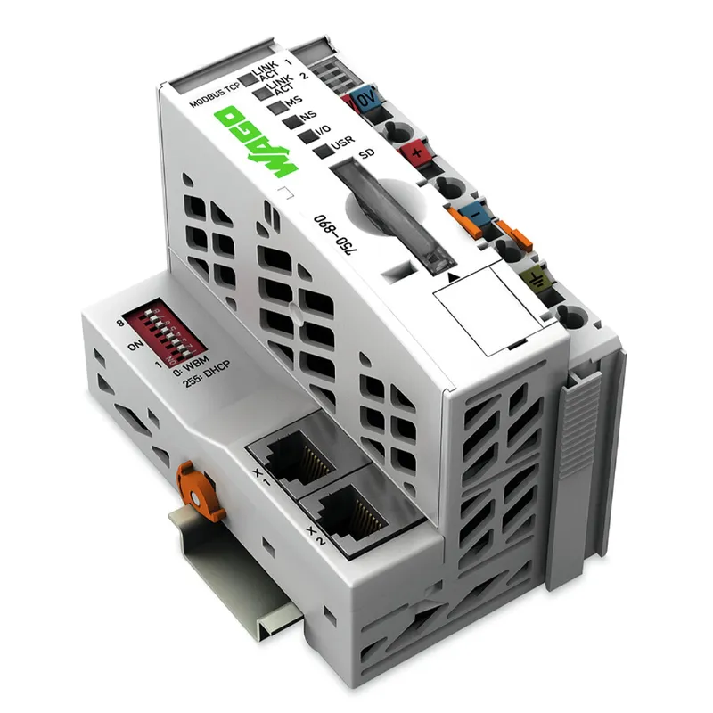 WAGO Controller Modbus TCP 4. Generation 2 x ETHERNET, SD-Karten-Steckplatz 750-890