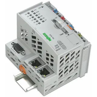 WAGO Controller PFC200 2. Generation 2 x ETHERNET, RS-232/-485 lichtgrau 750-8212