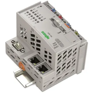 WAGO Controller PFC200 2. Generation 2 x ETHERNET, CAN, CANopen lichtgrau 750-8213