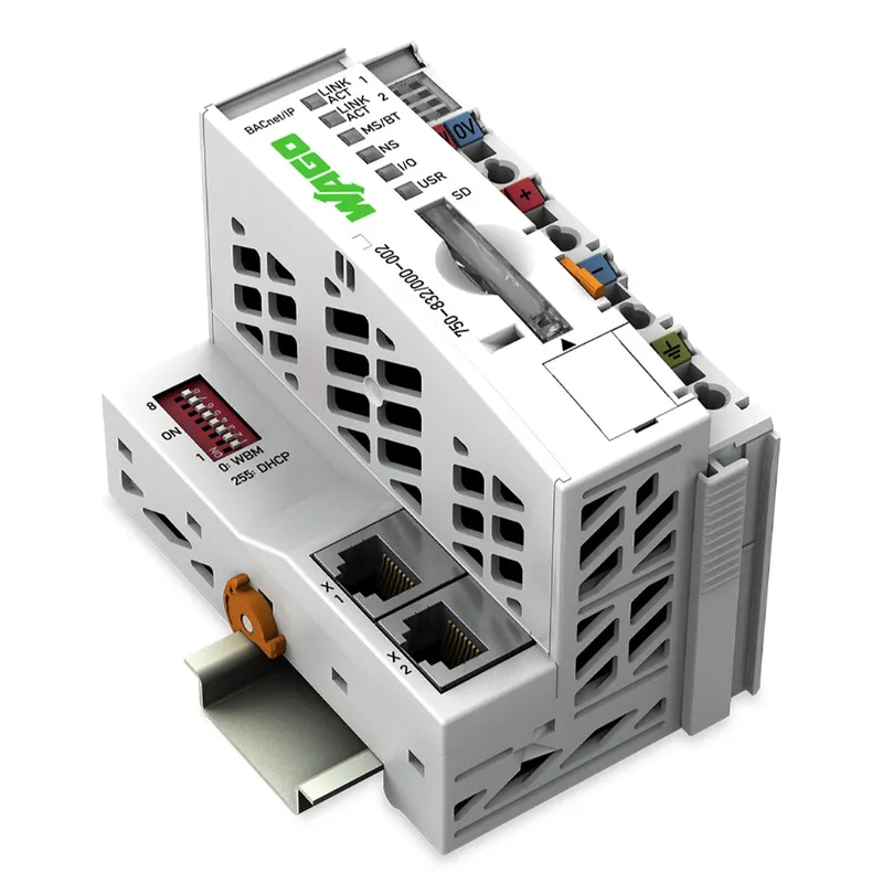 WAGO Controller BACnet/IP 4. Generation 2 x ETHERNET, SD-Karten-Steckplatz 750-832/000-002