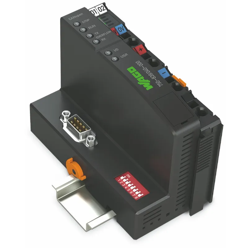 WAGO Controller CANopen 640/832 KB Programm/RAM D-Sub dunkelgrau 750-838/040-000