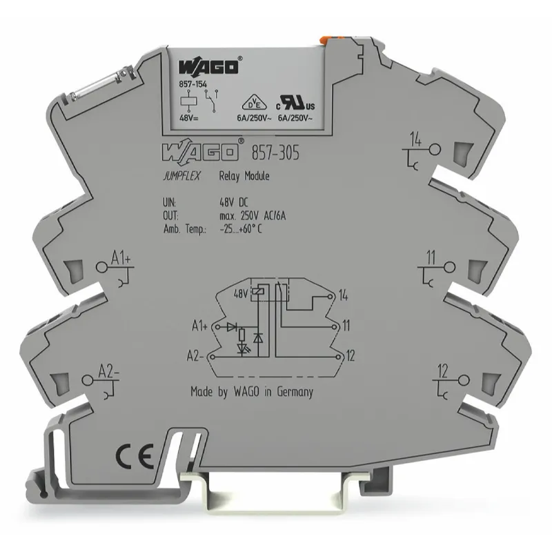 WAGO Relaismodul Eingangsnennspannung DC 48 V 1 Wechsler 857-305