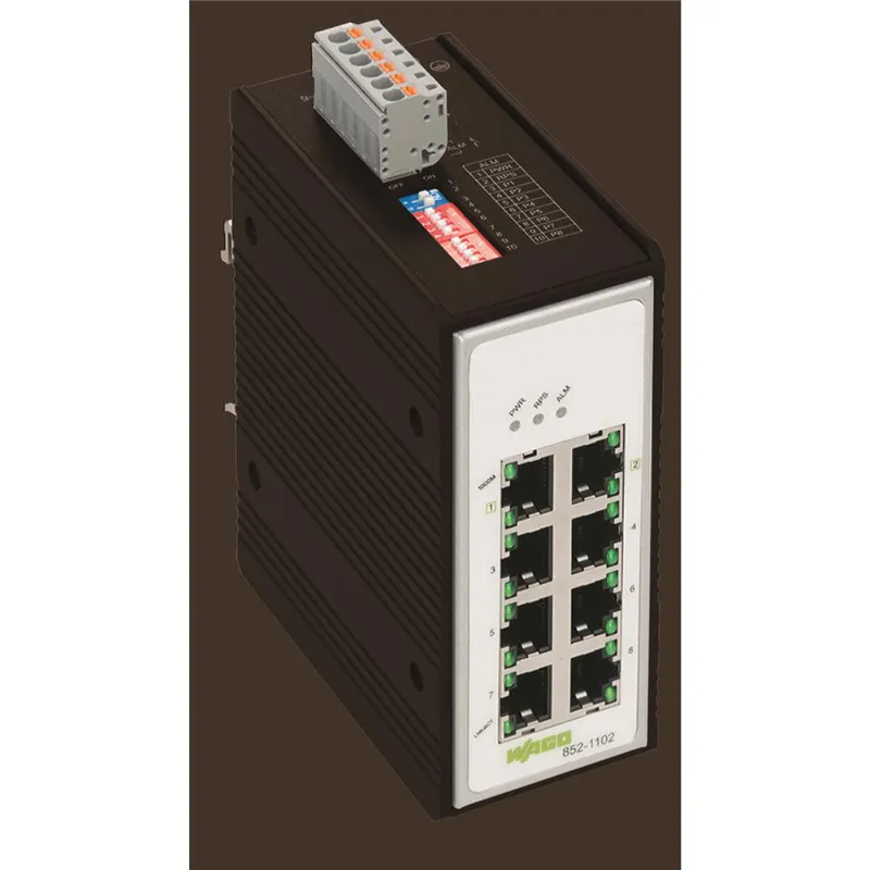 WAGO Industrial-Switch 8 Ports 1000Base-T schwarz 852-1102