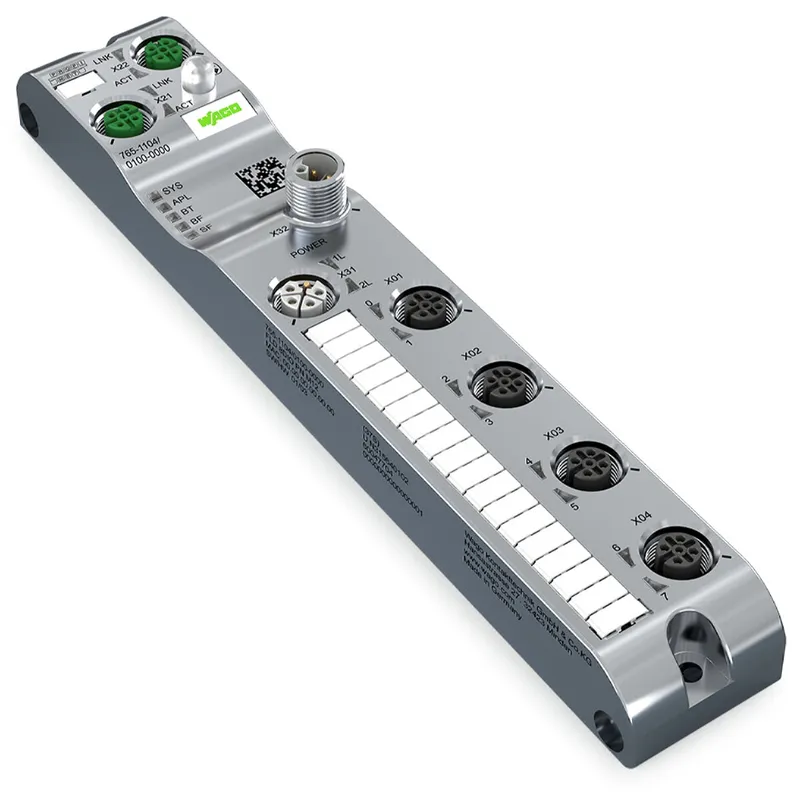 WAGO 8-Kanal-Digitalein-/-ausgang EtherNet/IP DC 24 V / 2,0 A 765-1504/100-000