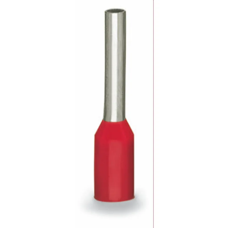 WAGO Aderendhülse Hülse für 1 mm? / AWG 18 mit Kunststoffkragen rot 216-263