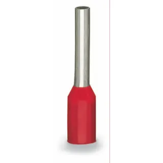 WAGO Aderendhülse Hülse für 1 mm? / AWG 18 mit Kunststoffkragen rot 216-243