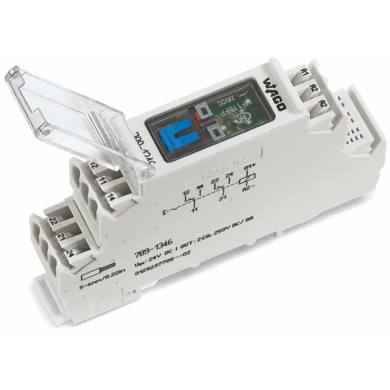 WAGO Relaismodul Eingangsnennspannung DC 24 V 2 Wechsler 789-1346