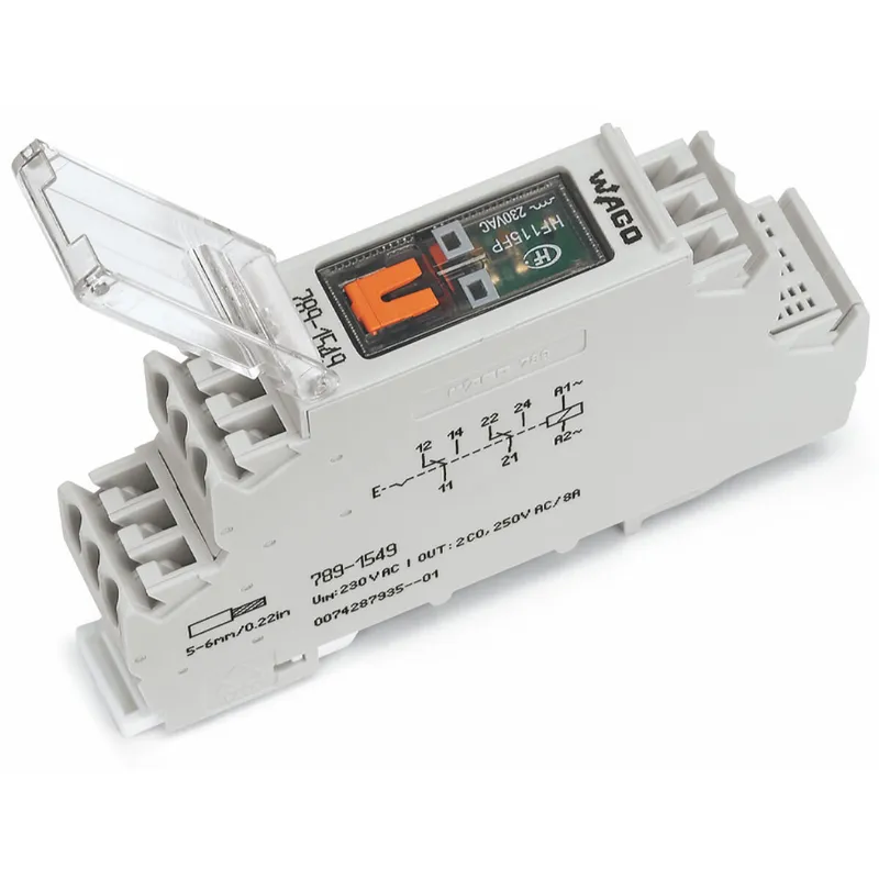 WAGO Relaismodul Eingangsnennspannung AC 230 V 2 Wechsler 789-1549
