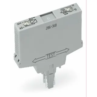 WAGO Relaismodul Eingangsnennspannung DC 24 V 1 Öffner grau 286-368