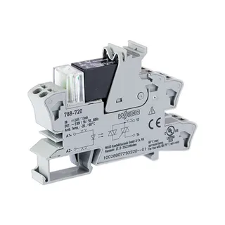 WAGO Solid-State-Relaismodul Eingangsnennspannung DC 24 V Ausgangsspannungsbereich AC 24 ? 240 V grau 788-720