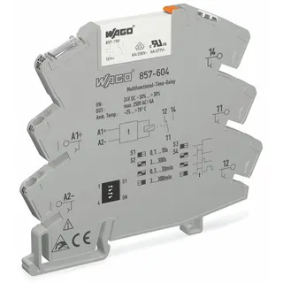 WAGO Zeitrelaismodul Eingangsnennspannung DC 24 V Grenzdauerstrom 6 A grau 857-604