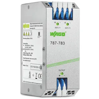 WAGO Redundanzmodul Eingangsspannung 2 x DC 9 ? 54 V Eingangsstrom 2 x 12,5 A 787-783