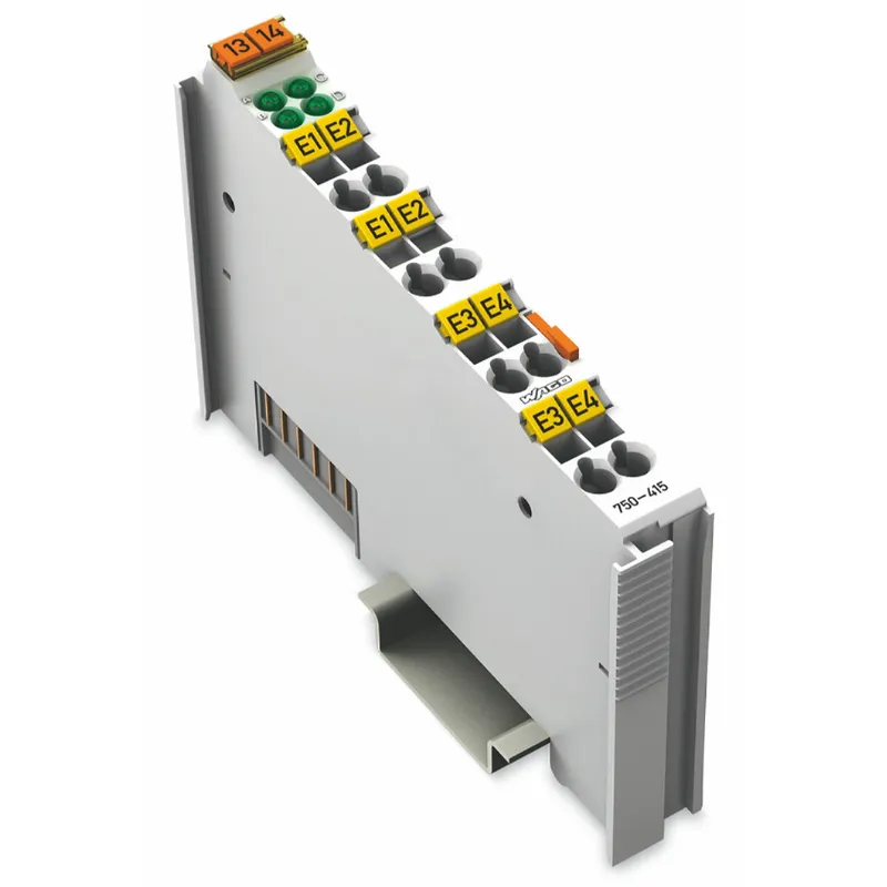 WAGO 4-Kanal-Digitaleingang AC/DC 24 V 20 ms lichtgrau 750-415