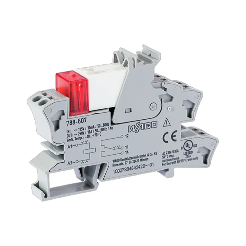 WAGO Relaismodul Eingangsnennspannung AC 115 V 1 Wechsler grau 788-607