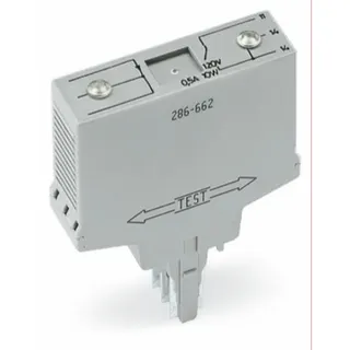 WAGO Stromflussüberwachungsbaustein DC-Ströme Überwachungsbereich 0,4 A ? 3,5 A lichtgrau 286-662