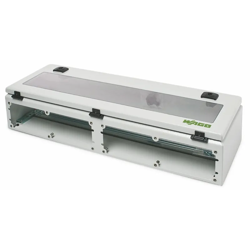 WAGO IP65-Systemgehäuse Stahlblech (RAL 7035) BxHxT (600x120x200 mm) 850-817/002-000
