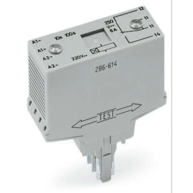 WAGO Zeitrelaismodul Eingangsnennspannung DC 24 V Grenzdauerstrom 6 A grau 286-604/004-000