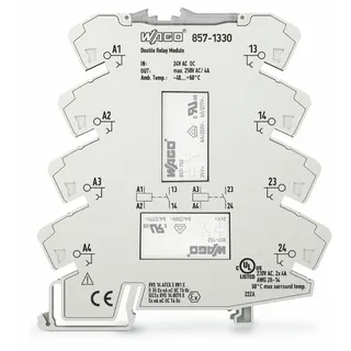 WAGO Relaismodul 2-fach Eingangsnennspannung AC/DC 24 V 857-1330