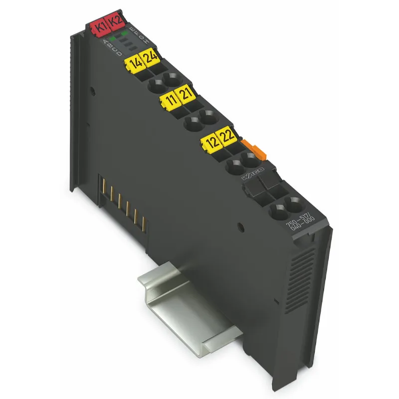 WAGO 2-Kanal-Relaisausgang AC 250 V 1 A dunkelgrau 750-517/040-000