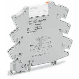 WAGO Relaismodul Eingangsnennspannung AC/DC 24 V ? 230 V 1 Wechsler 857-369