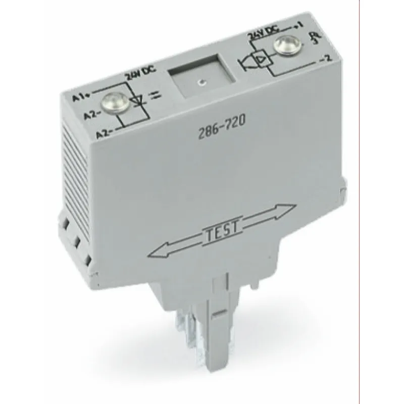 WAGO Optokopplermodul Eingangsnennspannung DC 24 V Ausgangsspannungsbereich DC 15 ? 30 V grau 286-721
