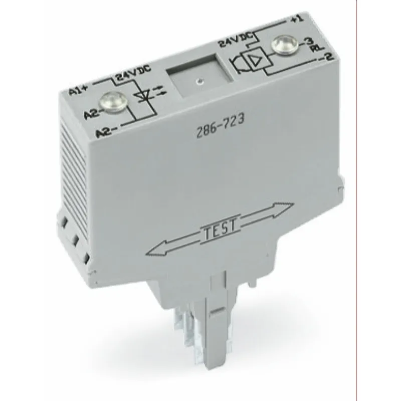WAGO Optokopplermodul Eingangsnennspannung DC 24 V Ausgangsspannungsbereich DC 15 ? 30 V grau 286-723