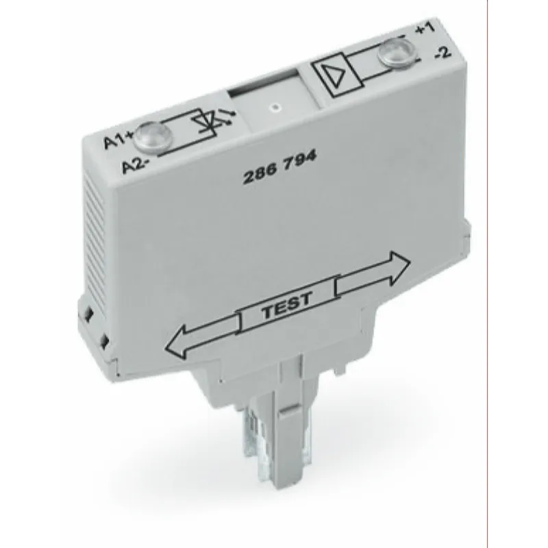 WAGO Optokopplermodul Eingangsnennspannung DC 24 V Statusanzeige rot grau 286-794