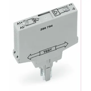 WAGO Optokopplermodul Eingangsnennspannung DC 24 V Statusanzeige rot grau 286-794