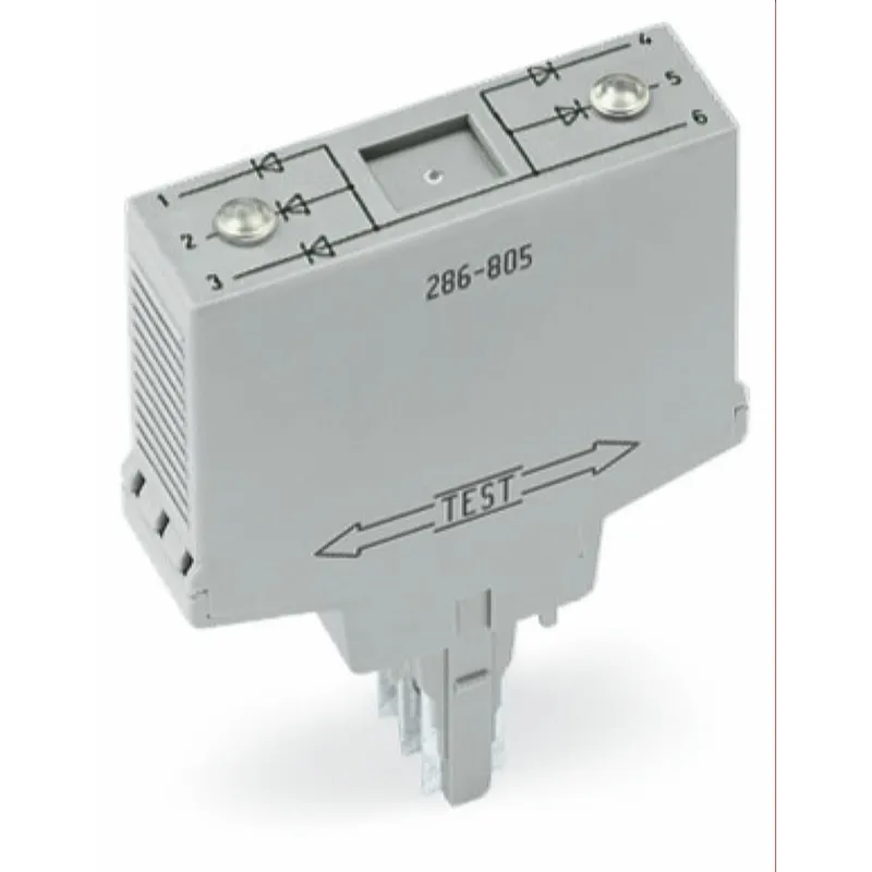 WAGO Bauteilmodul mit Diode mit 5 Stück Diode 1N4007 grau 286-805