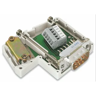 WAGO INTERBUS-Feldbusstecker (OUT) mit D-Sub-Stecker 9-polig lichtgrau 750-962
