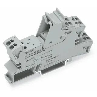 WAGO Relaissockel 1 Wechsler für Elementarrelais, 15 mm grau 788-100