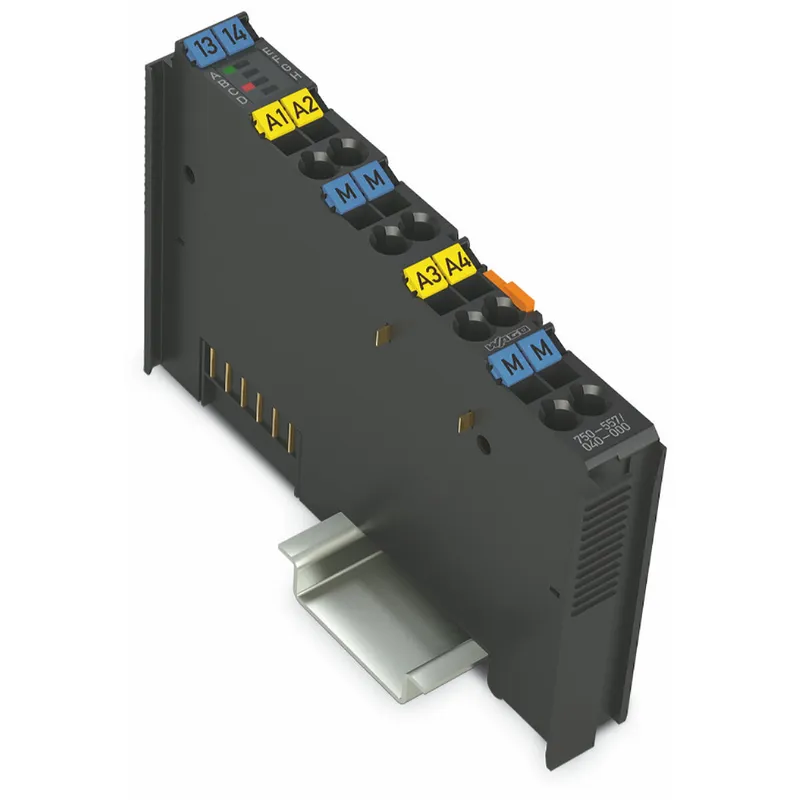WAGO 4-Kanal-Analogausgang DC ±10 V Extrem dunkelgrau 750-557/040-000