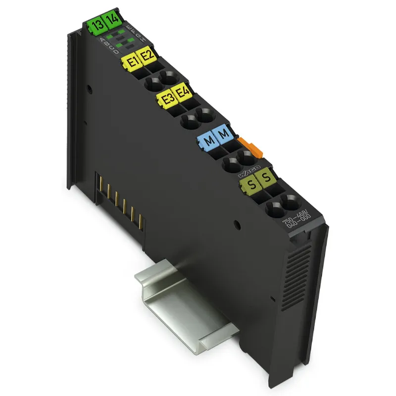 WAGO 4-Kanal-Analogeingang DC 0 ? 10 V Single-Ended dunkelgrau 750-468/040-000