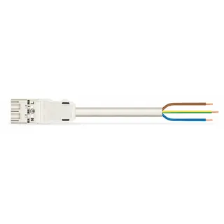 WAGO konfektionierte Anschlussleitung Eca Stecker/offenes Ende weiß 771-9993/206-102