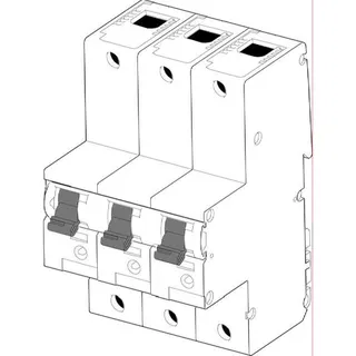 ABN Hauptsicherungsautomat 20A 3polig mit Quickadapter XHA320-5