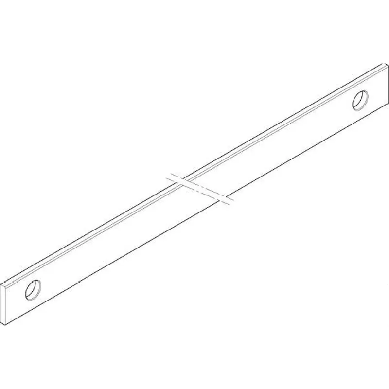 ABN CU-Schiene 2FB 30x5x587mm waagrecht beidseitig XCUW532B