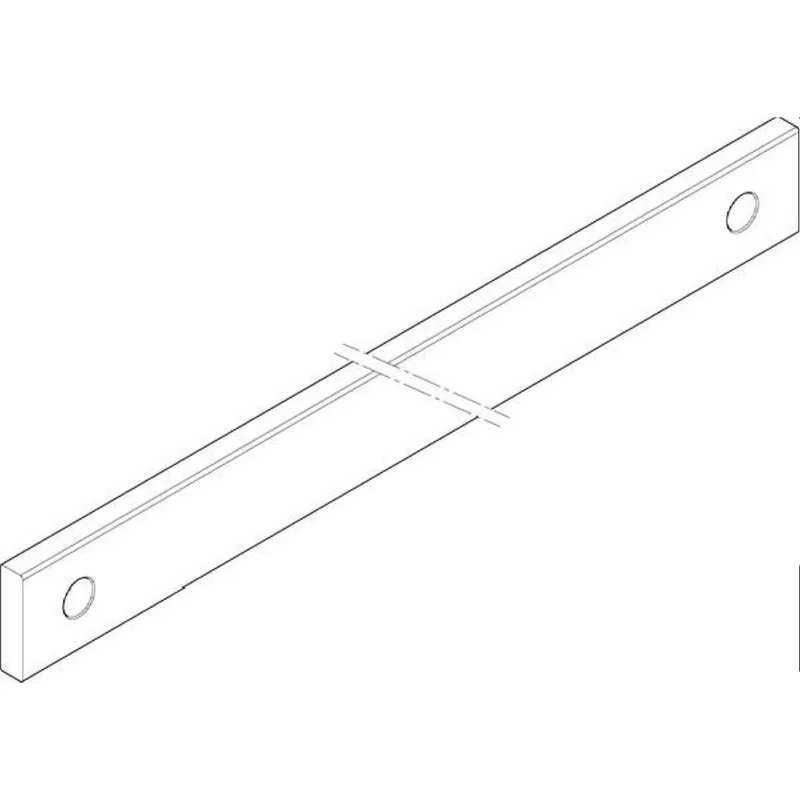 ABN CU-Schiene 1FB 40x10x337mm waagrecht beidseitig XCUW141B