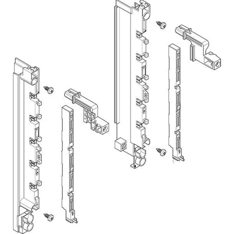 ABN Sammelschienenmodul tief 40mm für CU 12x5mm 5polig 70mm MTS12505
