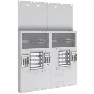 ABN Zähler-Wandlerfeld 2x100A 5-p WN/RNG NW Zu NH00 SAS Ab 125A ZW409X2051
