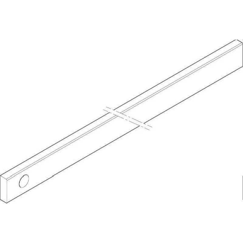 ABN CU-Schiene 5FB 30x10x1291mm waagrecht einseitig XCUW135E